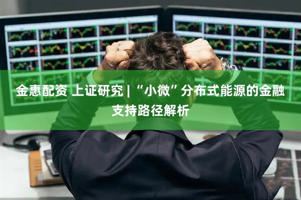 金惠配资 上证研究 | “小微”分布式能源的金融支持路径解析